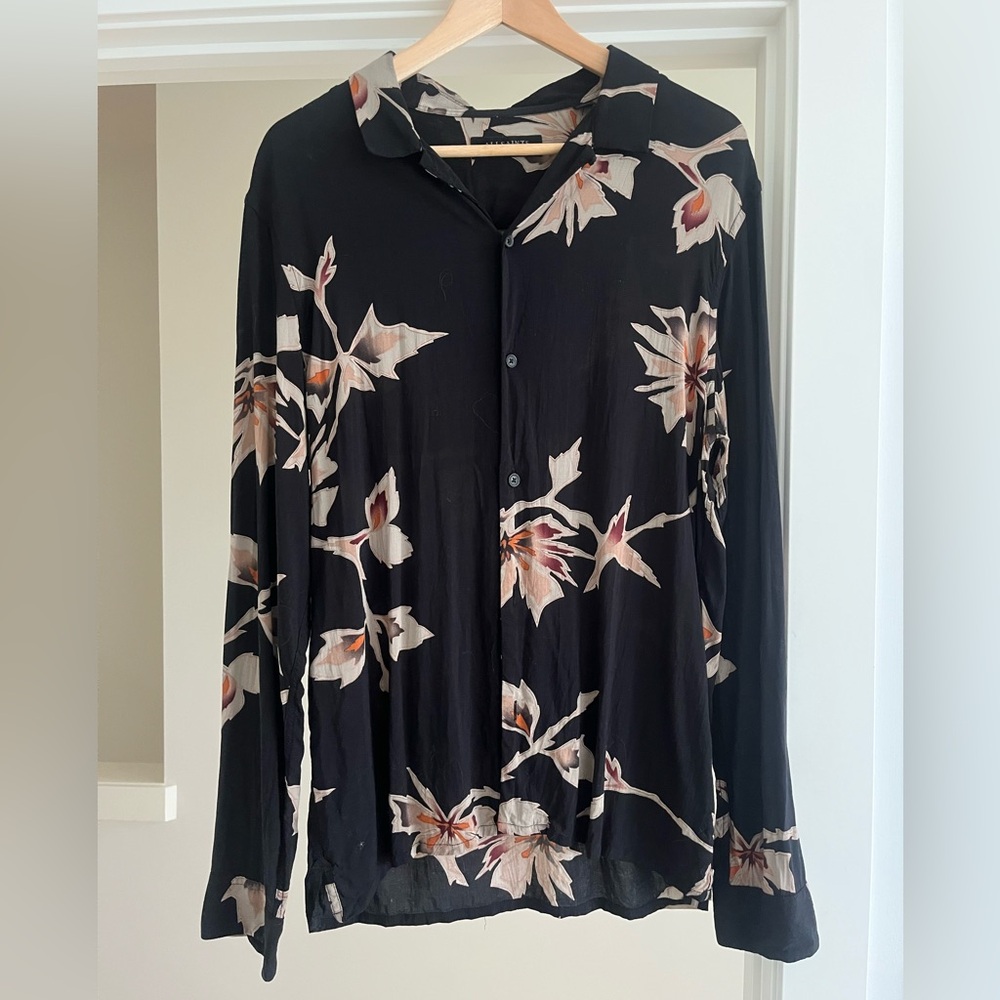 Floral Longsleeve viscose shirt
